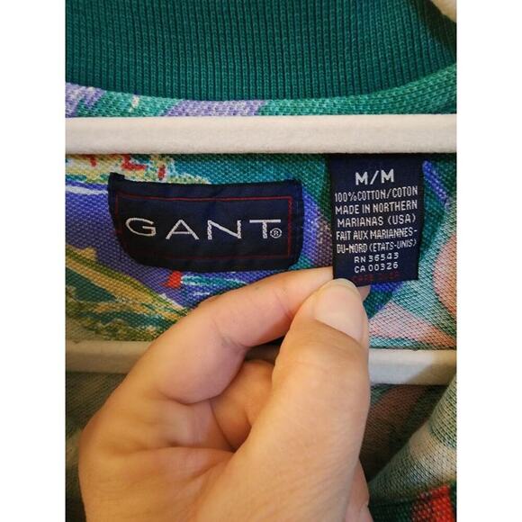 Gant Green Multicolor Casual Button Down Shirt - Picture 3 of 4